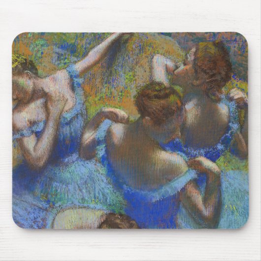 Tapis De Souris Degas Blue Dancers Pastel Fine Art Masterpiece (Devant)