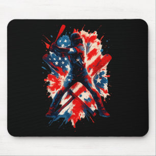 Tapis De Souris Dégout américain de baseball Patriotique Pour Garç