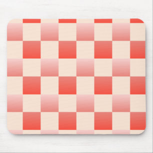 Tapis De Souris Dégradé À damiers de la plage de corail