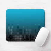 Tapis De Souris dégradé bleu avec petits pois (Avec souris)
