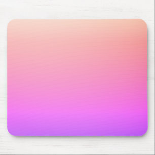 Tapis De Souris Dégradé coloré rose pêche et violet qui s'estompe