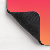 Tapis De Souris Dégradé Moderne Rose à Orange (Coin)