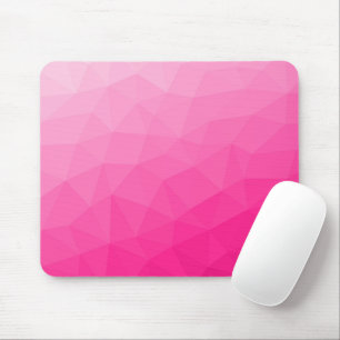 Tapis De Souris Dégradé rose chaud Motif en maille géométrique