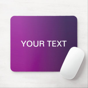 Tapis De Souris Dégradé violet moderne ombré et texte blanc modifi