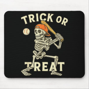 Tapis De Souris Déguisement de baseball de squelette Halloween drô