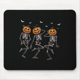 Tapis De Souris Déguisement de squelette dansant citrouille Hallow