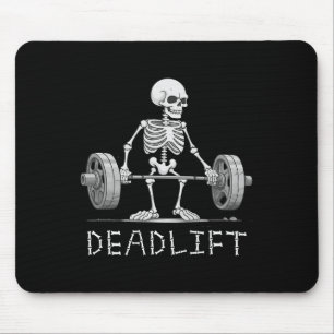 Tapis De Souris Déguisement drôle de musculation Halloween squelet