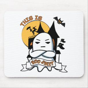 Tapis De Souris Déguisement Halloween Fantôme Drôle Boo