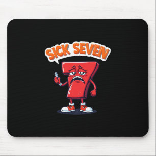 Tapis De Souris Déguisement Sick Seven 67 Halloween Jeu de mots am