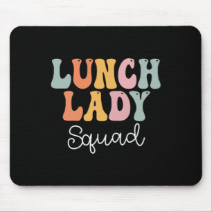 Tapis De Souris Déjeuner Lady Squad Retro Super Premier Jour De