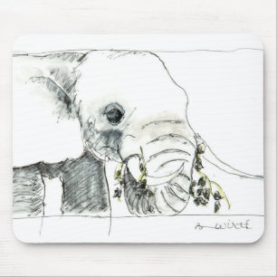 Tapis de souris d'éléphant