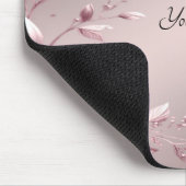 Tapis De Souris Delicate Pink Floral Mousepad (Coin)