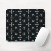 Tapis De Souris Délice noir et bleu (Avec souris)