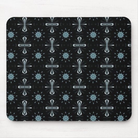 Tapis De Souris Délice noir et bleu (Devant)