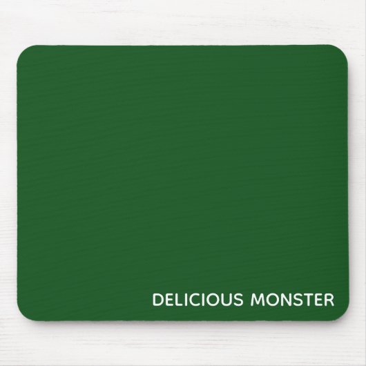 Tapis De Souris Delicious Monster green color name (Devant)