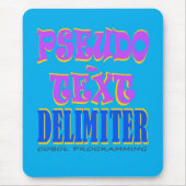 Tapis De Souris Délimiteur de pseudo-texte en programmation Cobol (Devant)