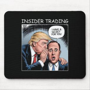 Tapis De Souris Délit d'initié Trump - Drôle