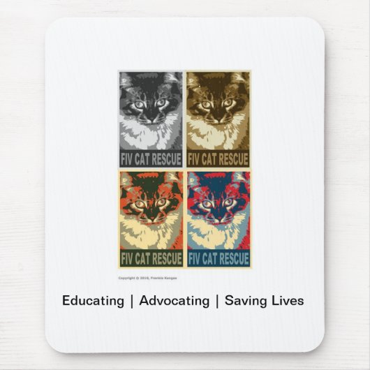 Tapis De Souris Délivrance de chat de FIV (Devant)