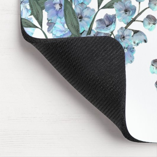 Tapis De Souris Delphinium bleu (Coin)