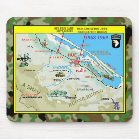 Tapis De Souris DELTA RAIDERS AO (zone d'exploitation) (Devant)