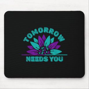 Tapis De Souris Demain a besoin de vous Ruban de sensibilisation à