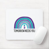 Tapis De Souris Demain a besoin de vous Semicolon Rainbow Suicide (Avec souris)