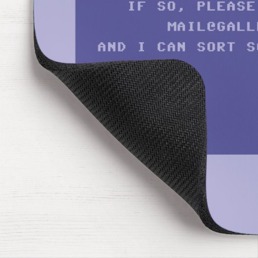 Tapis De Souris Demandez votre conception faite sur commande du (Coin)