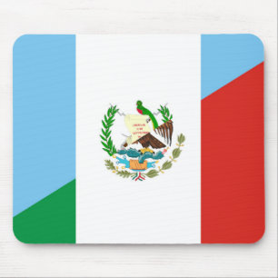 Tapis De Souris demi de symbole de drapeau du Guatemala Mexique
