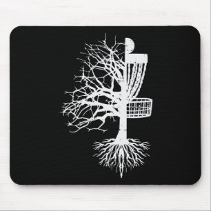 Tapis De Souris Demi-disque Golf Arbre Croquis Drôle Frisbee Frolf