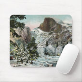 Tapis De Souris Demi-dôme, Yosemite en hiver Mousepad (Avec souris)