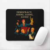 Tapis De Souris Democracy Auction Gone Funny Litical Satire Gift (Avec souris)