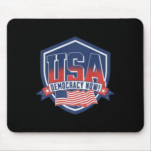 Tapis De Souris Démocratie maintenant Vote Kamala Harris 2024 Démo