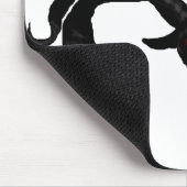 Tapis De Souris Démon de chèvre noire Mousepad (Coin)