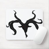 Tapis De Souris Démon de chèvre noire Mousepad (Avec souris)