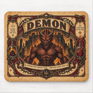 Tapis De Souris Démon, Monstre de Cirque Vintage