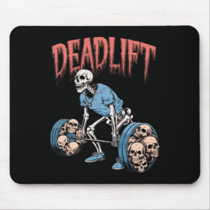 Tapis De Souris Démontage Skull Skeleton Exercice Powerlifting Gym