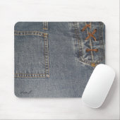 Tapis De Souris Denim Mousepad (Avec souris)