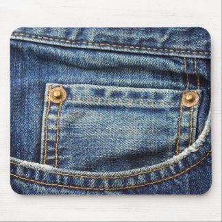 Tapis De Souris Denim - poche de blue-jean