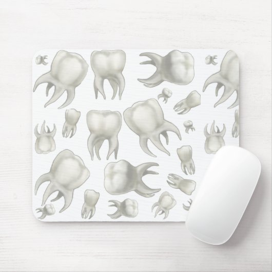 Tapis De Souris Dent blanche rêveuse Mousepad de dentiste (Avec souris)