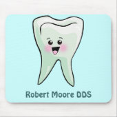 Tapis De Souris Dent heureuse personnalisée (tout nom) (Devant)