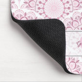 Tapis De Souris Dentelle de Confetti Rose Art Déco personnalisée M (Coin)