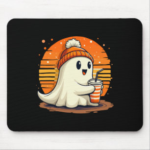 Tapis De Souris Dentelle de fantôme mignonne Citrouille fantôme Ca
