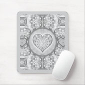 Tapis De Souris Dentelle en céramique Gris (Avec souris)