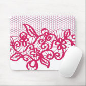 Tapis De Souris Dentelle rouge (Avec souris)