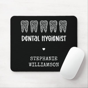 Tapis De Souris Dentis hygiénistes dentaires personnalisés Empre