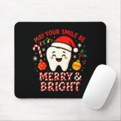 Tapis De Souris Dentist Merry Christmas May Your Smile Be Merry An (Avec souris)