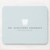 Tapis De Souris Dentiste Dents Blanches Bleu Clair (Devant)