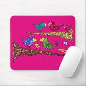 Tapis de souris d'entretien d'oiseau (Avec souris)