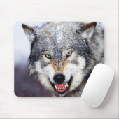 Tapis De Souris Dents de loup gris (Avec souris)