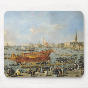 Tapis De Souris Départ du "Bucentaur" pour la piscine découverte